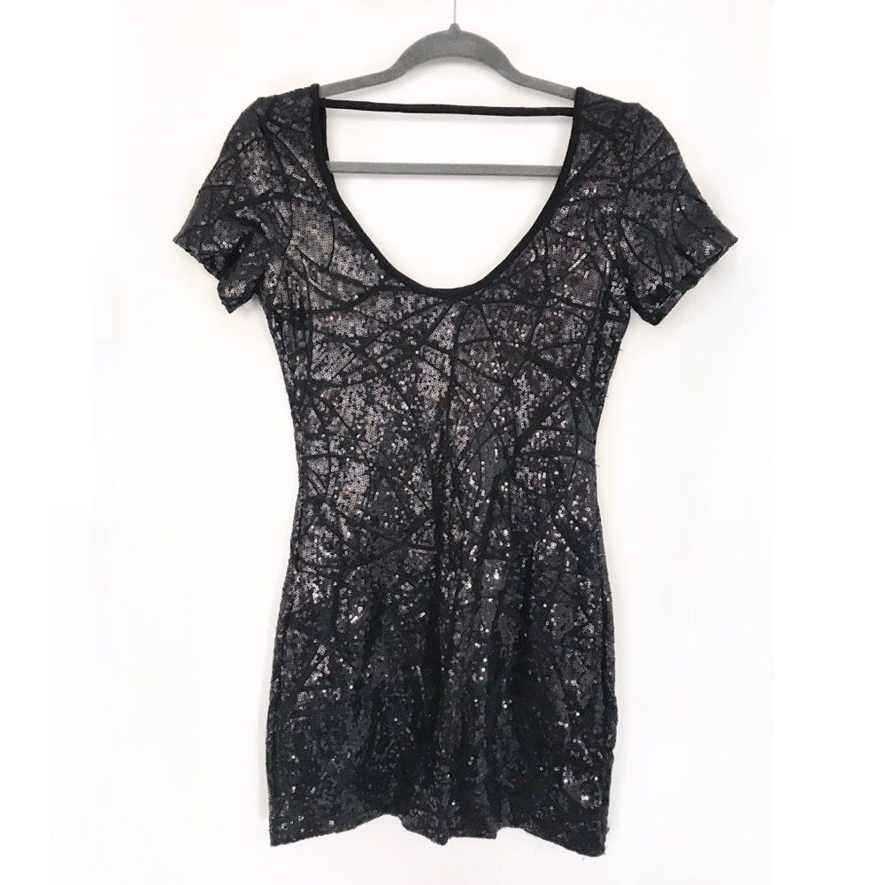 Guess by Marciano black sequin dress - S (EUC)